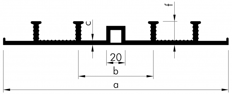 KRASO AD 500 / 35 - 8 anchor, external expansion joint tape (m)